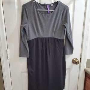 Black and Grey Seraphine Maternity Dress